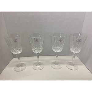 Vintage St. George Crystal Stemware Goblets Set of 4